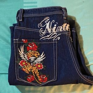 Ninth Hall embroidered jeans nwot